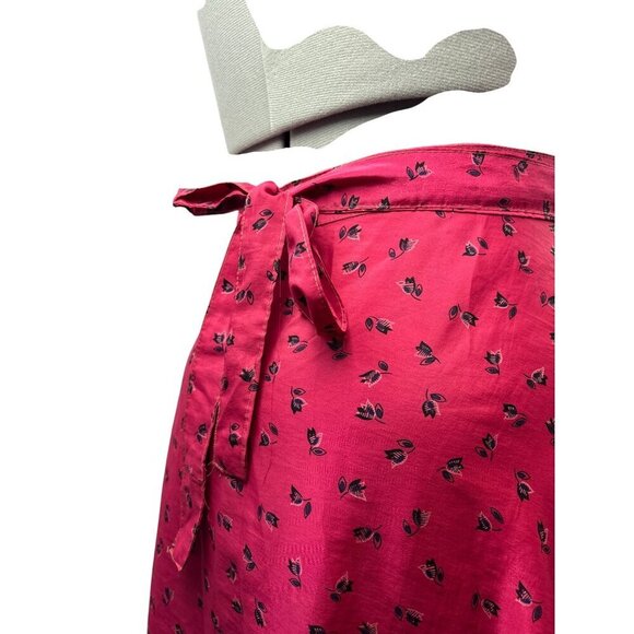 Bohemian Floral Print Asymmetrical Wrap Skirt Womens Size M - Picture 2 of 4